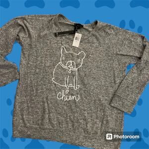 JEANS BY BUFFALO, gray, long sleeve knit sweater women's size XL